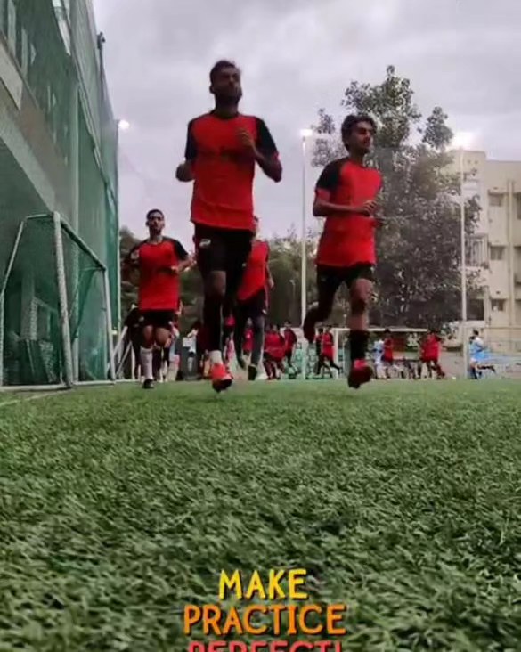 BPSS players practicing short passing combinations in pairs during a technical training session