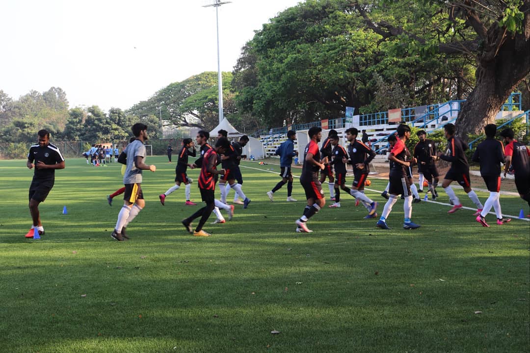 BPSS U-8 Mini Stars players competing in their first official match day on a bright Bengaluru morning